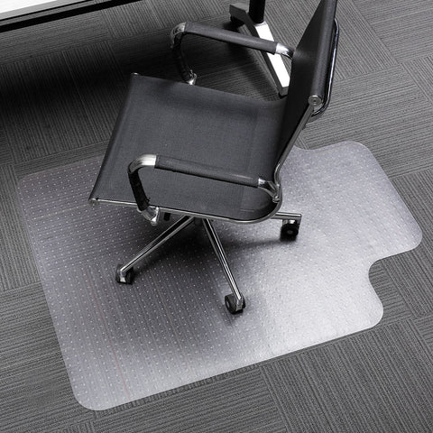 Image of * Translucent Office Chair Mat Carpet Protector with Lip and Non-Slip Studded Backing BPA and Phthalate Free for Low Pile Carpets