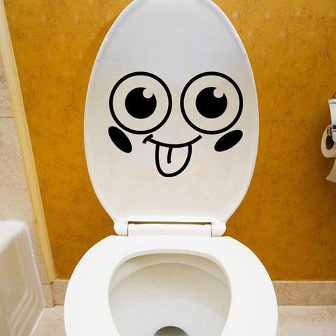 Image of * Removable Bathroom Wall and Toilet Decals For Kids