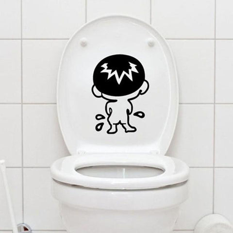 Image of * Removable Bathroom Wall and Toilet Decals For Kids