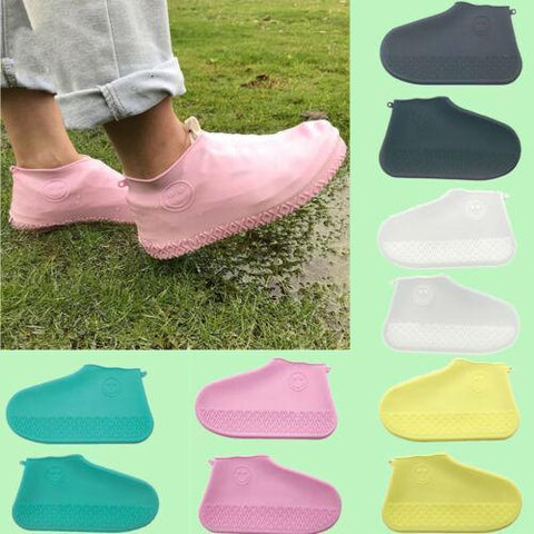 Image of * Reusable Non-Slip Waterproof Shoe Covers for Outdoor Use