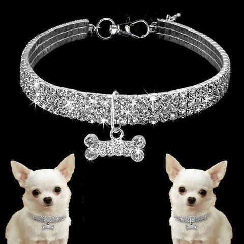 Image of * Rhinestone Pet Necklaces for Dogs and Cats