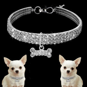 * Rhinestone Pet Necklaces for Dogs and Cats