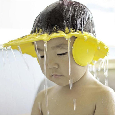 Image of * Safe Shampoo Baby Bathing Hat and Eye Shield