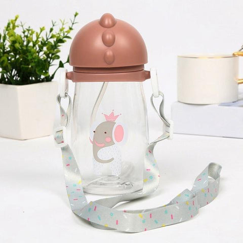 Image of * Sippy Cup Baby Bottle With Shoulder Strap 420ml