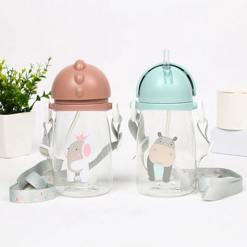 Image of * Sippy Cup Baby Bottle With Shoulder Strap 420ml