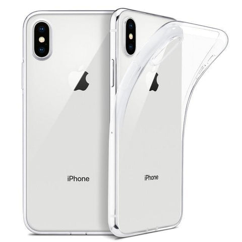 Image of * Slim Clear Soft iPhone X Cover Supports Wireless Charging