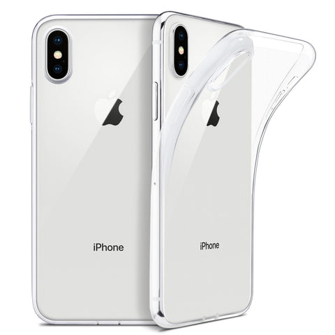 Image of * Slim Clear Soft iPhone X Cover Supports Wireless Charging