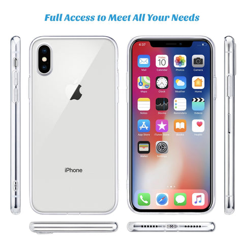 Image of * Slim Clear Soft iPhone X Cover Supports Wireless Charging