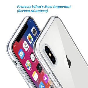 * Slim Clear Soft iPhone X Cover Supports Wireless Charging