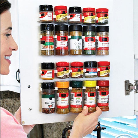 Image of * Wall Mount Ingredient Spice Bottle Rack