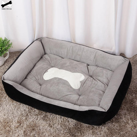 Image of * Washable Pet Bed Kennel Mat with Bone Design for Dog or Cat