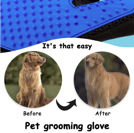 Image of * Pet's Delight Waterproof Pet Grooming Glove for Shedding Dogs and Cats - Perfect for Washing, Bathing and Brushing Pets