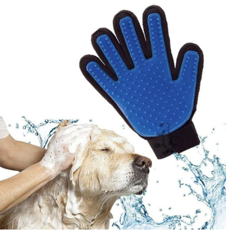 Image of * Pet's Delight Waterproof Pet Grooming Glove for Shedding Dogs and Cats - Perfect for Washing, Bathing and Brushing Pets