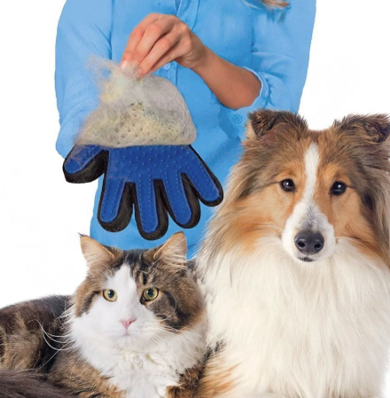 Image of * Pet's Delight Waterproof Pet Grooming Glove for Shedding Dogs and Cats - Perfect for Washing, Bathing and Brushing Pets