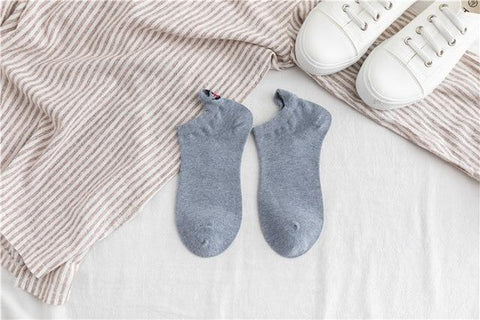 Image of * Women's Happy Cotton Ankle Socks (1 Pair)