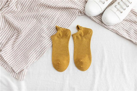 Image of * Women's Happy Cotton Ankle Socks (1 Pair)